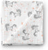 Aenne Baby Muslin Swaddle Blanket for Boys & Girls, Luxurious Wrap, Dancing Unicorns and Stars, 47"x47"