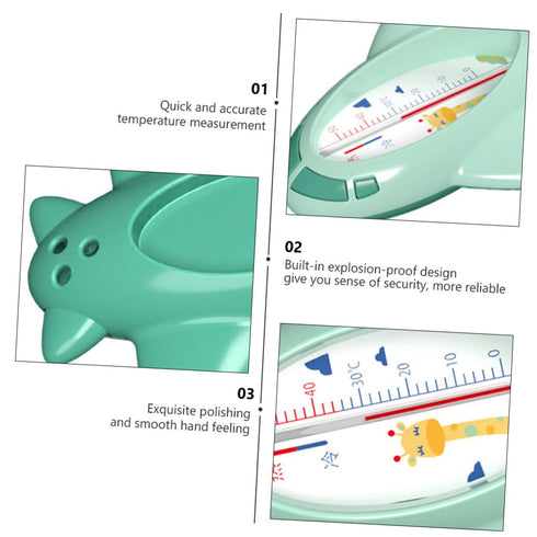Cartoon Airplane Bath Thermometer - Safe and Fun Water Temperature Tool