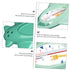 Cartoon Airplane Bath Thermometer - Safe and Fun Water Temperature Tool