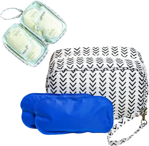 Jomaco Breastmilk Cooler Bag with Ice Pack - Insulated Breast Milk Cooler Travel