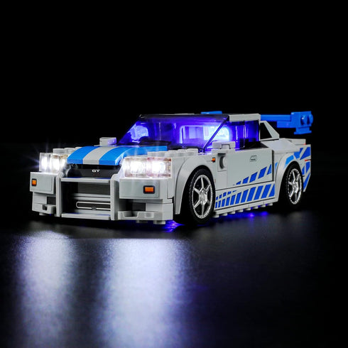 LIGHTAILING LED Light Kit for Lego 76917 2-Fast-2 Furious Nissan Skyline GT-R (R34) - Model Set Not Included