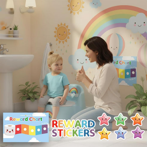 Potty Training Toilet for Toddlers with Easy-Clean Removable Bowl, Built-In Splash Guard, Slip-Resistant Wide Base