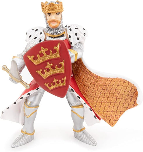 Papo 39950 - Hand-Painted Medieval Fantasy Red King Arthur Figurine - Collectible for Boys and Girls 3 Years Old