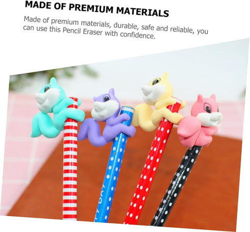 36pcs Squirrel Erasers for Kids, Mini Bulk Classroom Toys, Animal Plastic Decorate, Christmas Erasers for Toddler