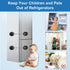 AOSITE 1 Pcs Black Fridge Lock Combo for Adults & Kids