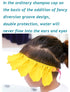 Baby Shower Cap, Adjustable Silicone Bathing Hat for Kids, Soft Protection Visor Cap for Toddler Children 1-12 Years