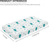 Winpema 28"x52" Blue Whale Anemons Fishes Seaweeds Waves Fitted Crib Sheet Blue Whale Baby Crib Sheet Fit Standard Crib