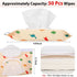 YAHUIPEIUS 2Packs Baby Wipes Dispenser Portable Baby Wipe Holder Refillable Wet Wipes Container Reusable Travel Wipes