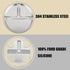 3 Pack Set PandaEar Stainless Steel Baby Suction Plates, Divided Toddler Plate for Baby Led Weaning Supplies, Non-Slip