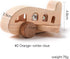ibwaae Wooden Airplane Toys, Air Transport Vehicles Play Set, STEM Learning Gift Montessori Toy for Toddlers