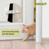Child Proof Door Lock Latch with Adjustable Strap for Cat Room, 2 Packs, Reusable Baby Safety Lock, White