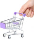 kxkxvovo Mini Shopping Cart, Red, Durable, Perfect for Role Play, Storage, and Decor
