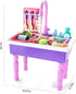 Electric Dishwasher Play Kitchen Sink Toys with Running Water, Play Food & Tableware Accessories for Toddlers Kids