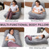 55"x 31" MOON PINE Pregnancy Pillow Cover, U Shaped Body PillowCover Only, Breathable Velour Replacement Pillow Case