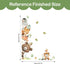 Tanlaby Jungle Animals Wall Stickers Cartoon Woodland Animal Wall Decals Bear Fox Forest Self-Adhesive Mural Removable