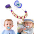 4Pcs Dummy Pacifier Adapter Rings Silicone Rings for Pacifier Clip Button Soother Pacifiers Holder Newborn Gift Safe