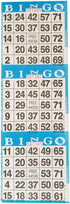 American Games 3 20 50 20 Bingo Paper Game Cards Card Bingo Sheets Books Colors, Made in USA