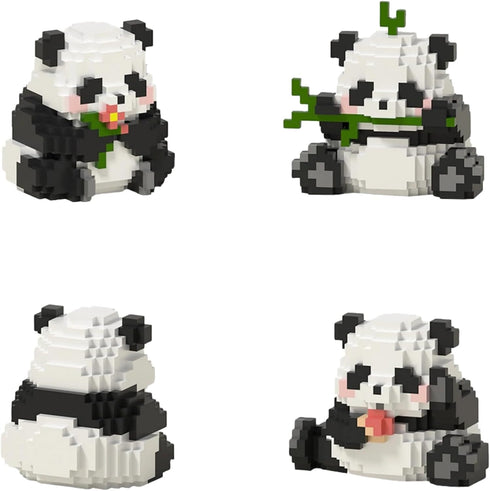 QMEAKMONY Mini Building Blocks Panda Sets, Cute Micro Mini Panda Bricks for Adults, Perfect Party Favors (720 PCS)