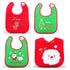 Christmas Baby Bibs, 4pcs First Xmas Baby Gift for Newborns and Toddlers