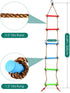 TOPNEW 6.6 Ft Climbing Rope Ladder for Kids - Hanging Rope Ladder for Indoor Play Set and Outdoor Tree House