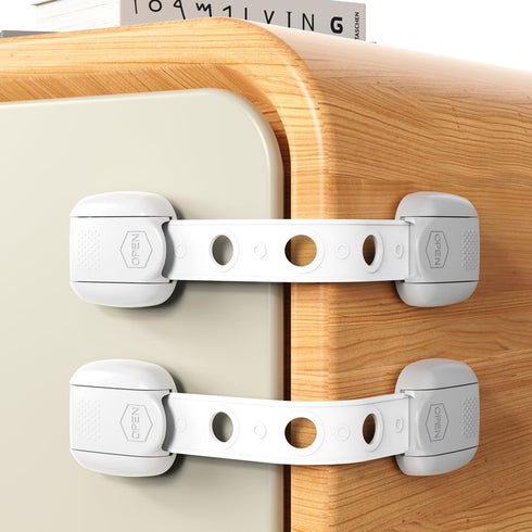 Generic (3 Pack) 3 (Pack 1)) Child Safety Strap Locks Baby Locks for Cabinets and Drawers, Toilet, Fridge & More.