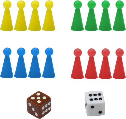 Amerous 10" Ludo Go Board Folding Travel Magnetic Ludo Set