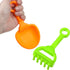 8 Summer Skylety Pieces Sand Shovels for Kids Colorful Plastic Rake Beach Sand Sifter Shovel for Planting Digging