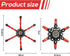 4 PCS Fidget Spinner Sensory Toys - Creative Top Spinning Stress Relief Hand Toy for Adults and Kids