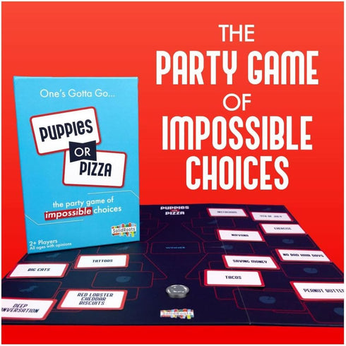 Puppies or Pizza? The Card Game of Impossible Choices - Family Games, Adult Games, Travel Games for Ages 8+