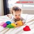 Texture Sensory Bean Bags, Set of 13 Toddler Sensory Toys for Babies, Shape Sensory Play with Storage Bag