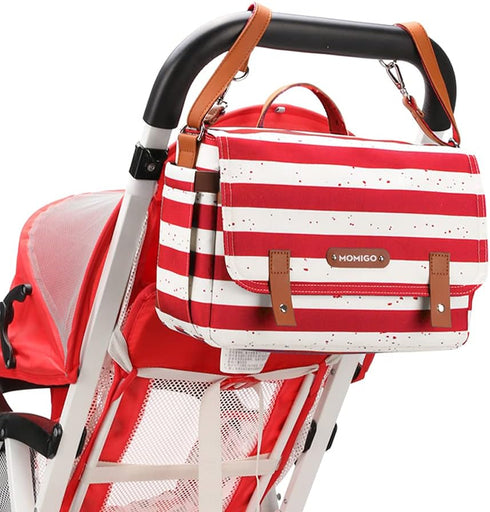 Baby Diaper Stroller Bag - Classic Stripes Diaper Caddy Tote Baby Stroller Bag