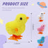 4PCS Chick Plush Wind Up Toys, Novelty Baby Chick Toys - Wind Up Easter Toys for Kids and Toddlers, Chicken Windup Toys for Easter Basket Stuffers, Party Favors - Animals Plush Wind Up Toy