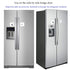 Fridge Lock, Refrigerator Locks, Freezer Lock with Key for Child Safety, White Fridge Lock