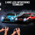 1:24 10MPH 4WD 2 RACENT Scale RC Drift Car, Remote Control Car with LED Light, Racing and Drifting Wheels, Rechargeable