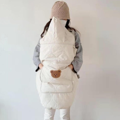 Vomeko Baby Carrier Winter Cover,Windproof Universal Hoodie All Season Carrier Cover,Universal Baby Carrier Cover