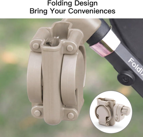 3 1 360 Gromast in Foldable Stroller Cup Holder with Phone Holder, Rotatable Bottle Holder, Universal Cup Holder