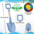 16inch/40cm (3PCS) Dilabnda Kids Beach Sand Shovels, Sand Shovels for Garden, Large Beach Snow Spade Scoop for Kids