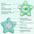 Miedecdel 4 Swimming Baby Bath Thermometer, Infant Digital Water Thermometer Safety with Color Backlit and Temperature