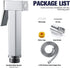 XKHLQLPEF Set Handheld Bidet Sprayer for Toilet, Chrome Portable Cloth Diaper Sprayer Brass Bathroom Bidet Sprayer Kit