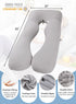 Meiz Pregnancy Pillow, Cooling Silky Pregnancy Pillows for Sleeping, Maternity Body Pillow for Pregnant Woman