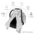 Hcpwzrf Patriotic Stars Distressed Wood Baby Car Seat Cover & Nursing Cover - Breathable Stretch Multi-Use Cover