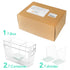 Ugotfeels 2 Breastmilk Storage Container with L Shaped Separator Boards, Dividers Will Flatten Standing Breast Milk