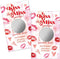 50 Pack Kiss The Miss Goodbye Scratch Off Game - Lipstick Scratch Cards for Bachelor Party and Bridal Shower