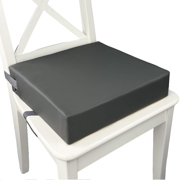 Toddler Booster Seat for Dining Table, Waterproof & Easy-to-Clean PU Cover, Safety