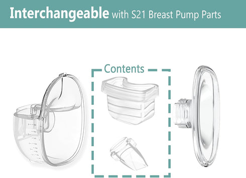 6pcs, Mommed S21 S18/S19, Duckbill Valve Silicone Diaphragm Suitable for Breast Pump, Compatiable with Missaa Mumgaroo