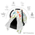 Personalized Car Seat Covers for Babies Boys, Customized Dinosaur Baby Carseat Cover with Name, Custom Baby Carrier