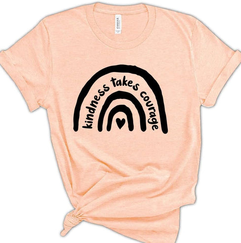 Kindness Takes Courage Shirt, Bullying Shirts, Unity Day, Women's End Bullying T-Shirts, Anti-Bullying Awareness Tee