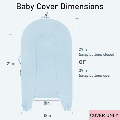 Organic Replacement Cover with Waterproof Pad | Premium Quality Spare Cover Certified Organic Cotton | Protects Against