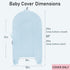 Organic Replacement Cover with Waterproof Pad | Premium Quality Spare Cover Certified Organic Cotton | Protects Against