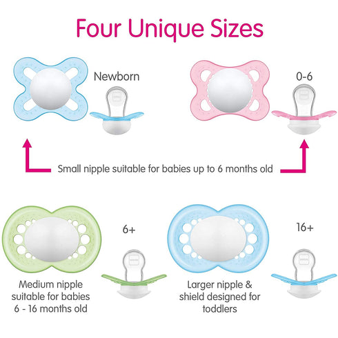 Pack MAM Variety Baby Pacifier (Unisex)
